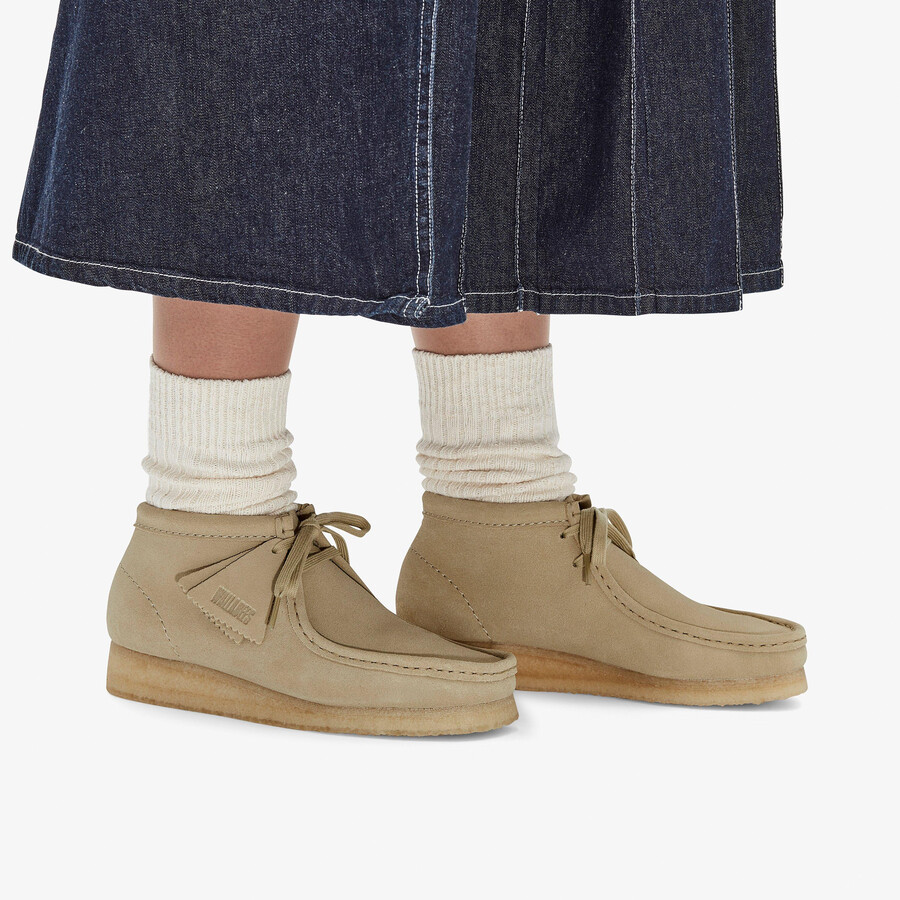 buty wallabee - zamsz klonowy